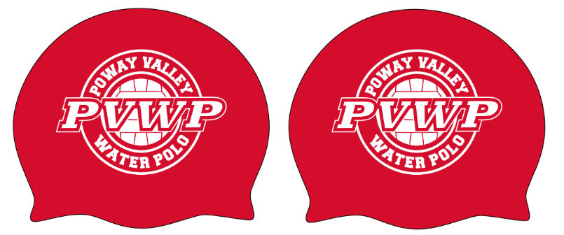 TWO - Poway Valley Water Polo Custom Goalie Latex Cap Bettertimes