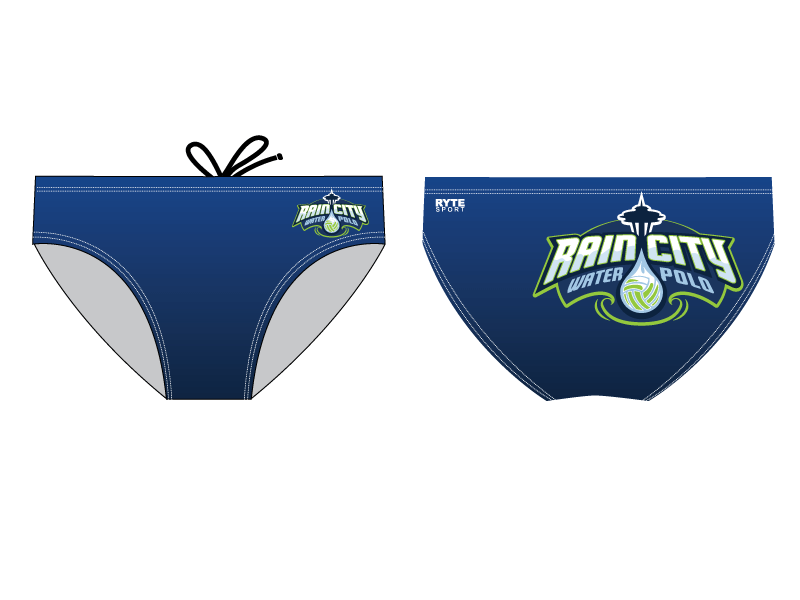 Custom Rain City Water Polo Club Men's Water Polo Brief