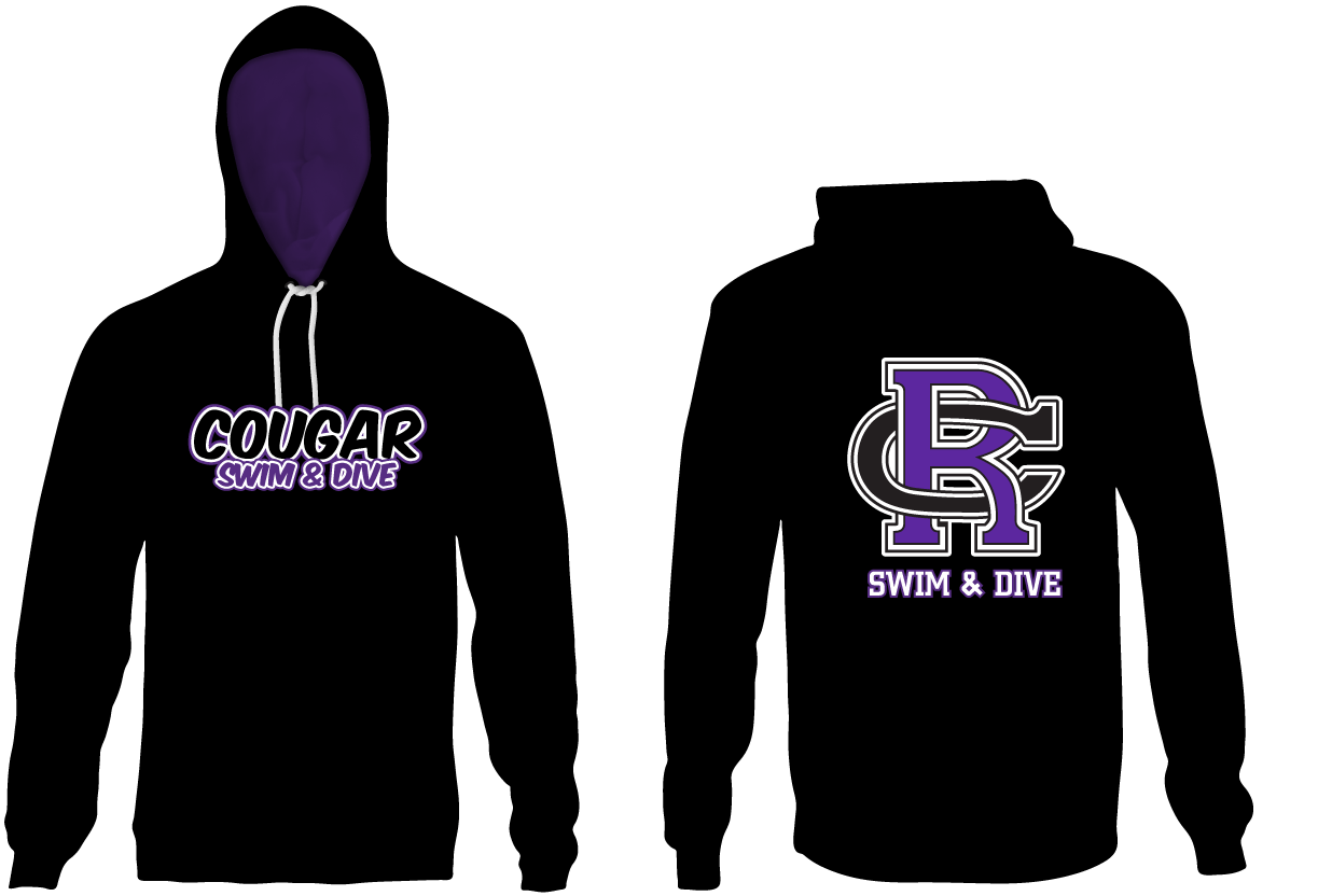 Rancho Cucamonga High School Swim 2021 Custom Unisex Adult Hooded Sweatshirt RYTE Sport