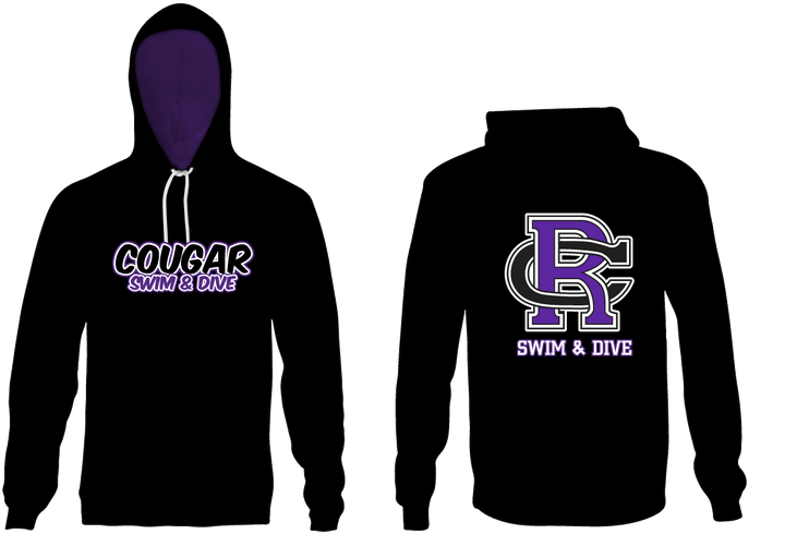 Rancho Cucamonga High School Swim 2021 Custom Unisex Adult Hooded Sweatshirt RYTE Sport