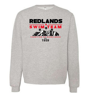 RST Redlands Swim Crewneck - Grey Heather San Mar