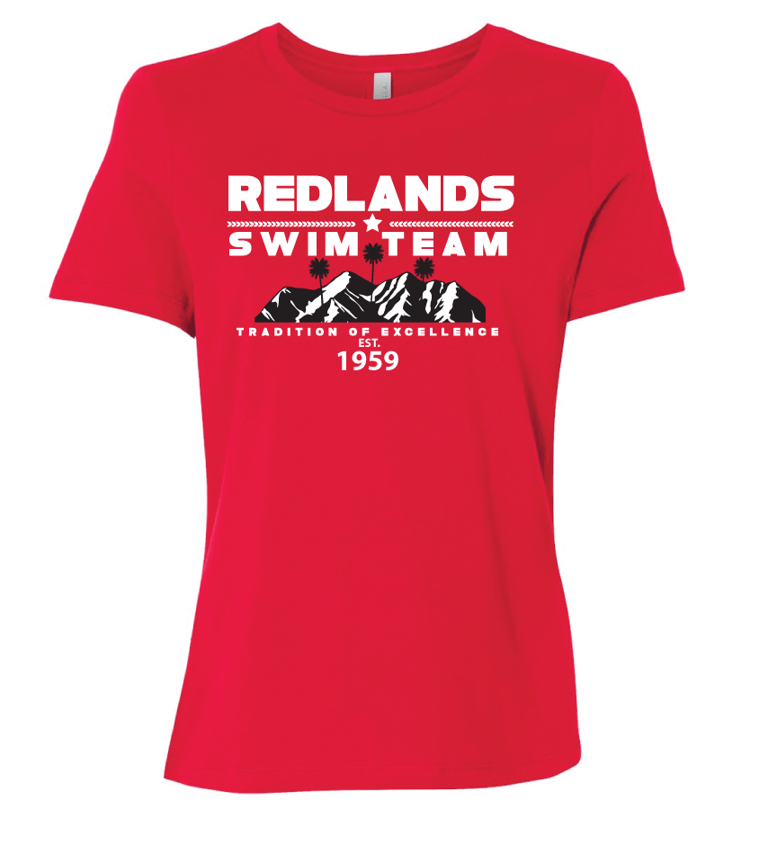 RST Redlands Womens Swim T-Shirt - Red San Mar