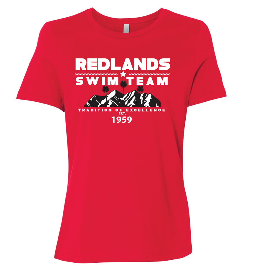 RST Redlands Womens Swim T-Shirt - Red