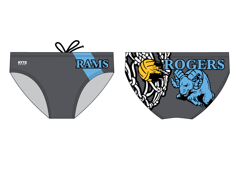 Rogers High School Water Polo 2019 Custom Men's Water Polo Brief