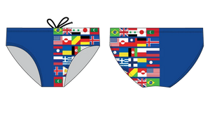 International Royal Blue Custom Men's Swim & Water Polo Brief RYTE Sport