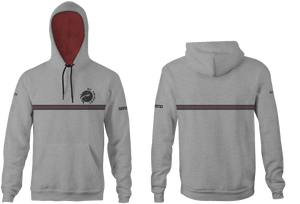 DC Trident Heather Light Charcoal Unisex Hooded Sweatshirt T6