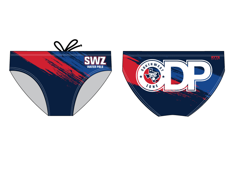 CUSTOM Southwest Zone Men's Water Polo Brief - Personalized