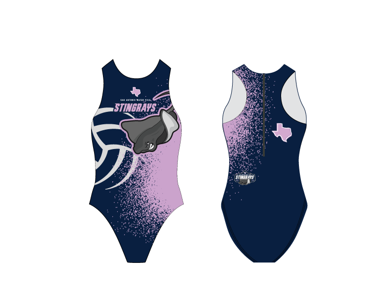 San Antonio Stingrays Water Polo Club Custom PRACTICE Women's Water Polo Suit T6