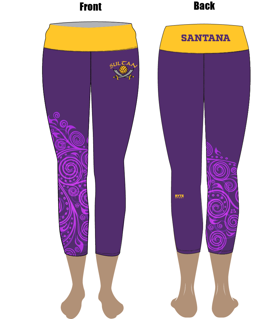 Santana High School Custom Cropped Eco-Fabric Leggings T6