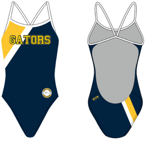 Land O' Lakes High School Swim 2020 Custom Women’s Open Back Thin Strap Swimsuit RYTE Sport