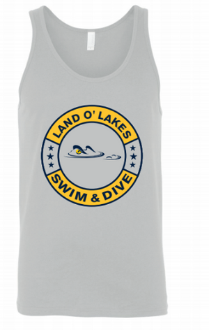 Land O' Lakes High School Swim 2020 Custom White Unisex Jersey Tank RYTE Sport
