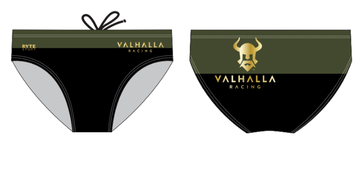 Valhalla Racing Custom Men's Swim Brief Back Logo RYTE Sport