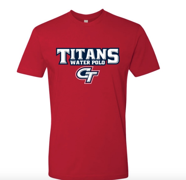 Colony High School Water Polo 2021 Custom Red Cotton Unisex T-Shirt RYTE Sport