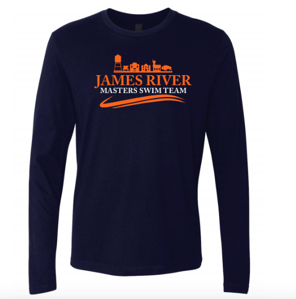 James River Masters Custom Navy Unisex Jersey Long Sleeve Tee
