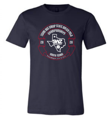 Texas Age Group State Water Polo Championship Custom Navy Unisex Jersey Short Sleeve Tee RYTE Sport