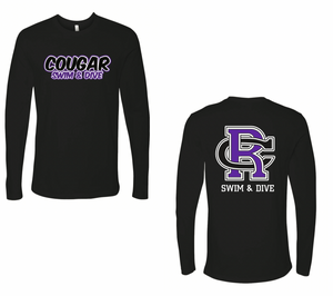Rancho Cucamonga High School Swim 2021 Black Unisex Jersey Long Sleeve Tee RYTE Sport