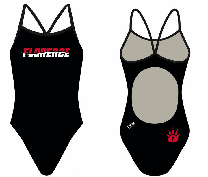 Florence High School Swim Custom Women’s Active Back Thin Strap Swimsuit RYTE Sport