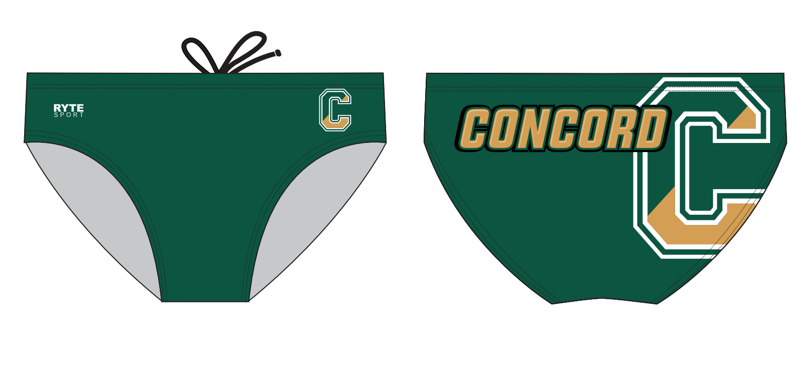Concord High School Water Polo 2021 Custom Men's Water Polo Brief RYTE Sport
