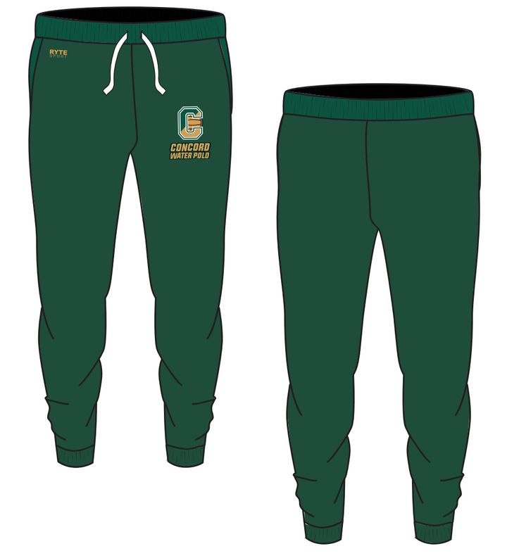 Concord High School Water Polo 2021 Custom Green Adult Unisex Jogger Sweatpants RYTE Sport