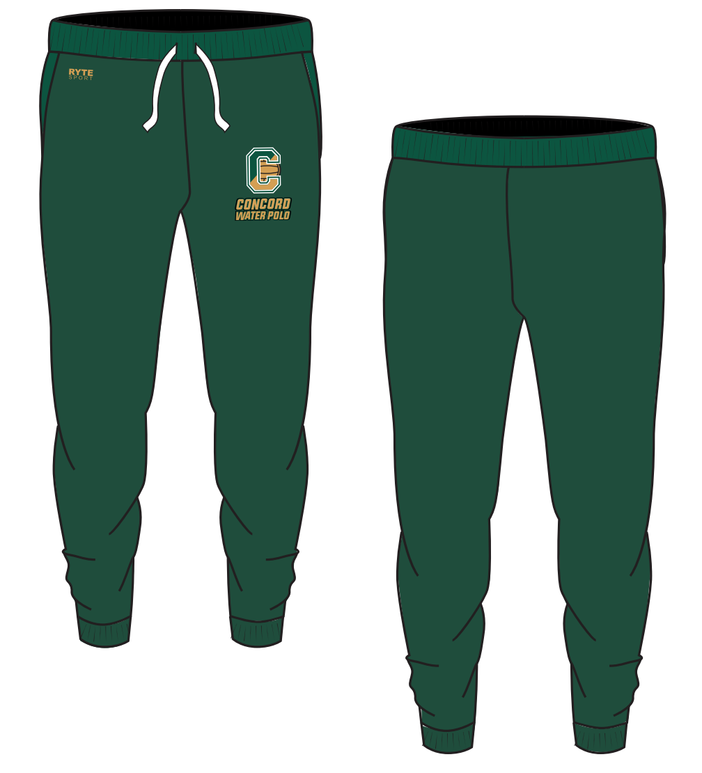 Concord High School Water Polo 2021 Custom Green Adult Unisex Jogger Sweatpants