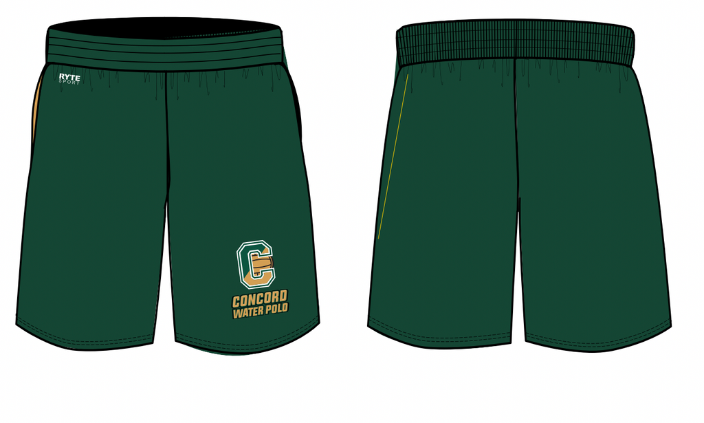 Concord High School Water Polo 2021 Custom Green Men's Gym Short