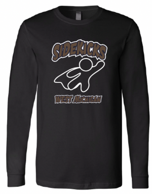 Sidekicks West Mi Custom Black Unisex Jersey Long Sleeve Tee RYTE Sport