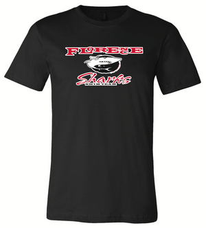 Florence Sharks Custom Black Unisex Jersey Short Sleeve Tee RYTE Sport