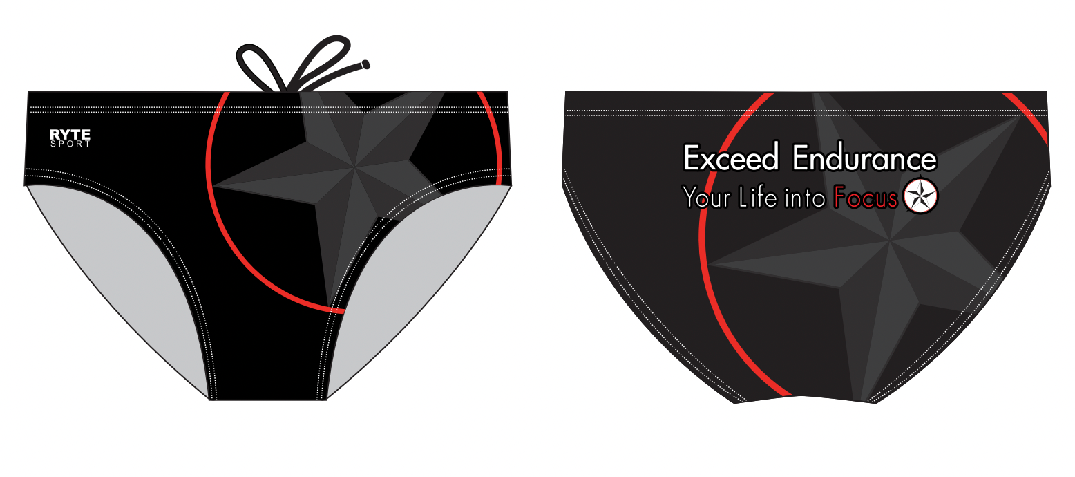 Exceed Endurance Custom Men's Swim Brief RYTE Sport