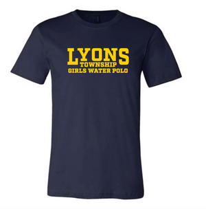 Lyons Township Navy Tee San Mar