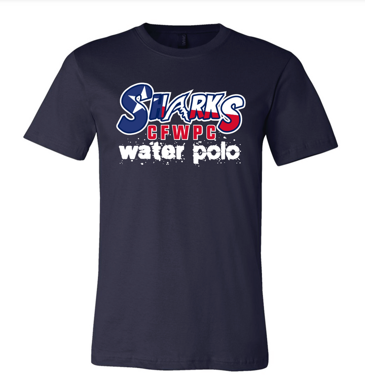 Cypress Fairbanks "SHARKS" Navy Unisex T-Shirt San Mar