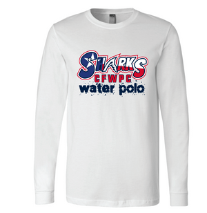 Cypress Fairbanks 2022 "SHARKS" Unisex White Long Sleeve Shirt San Mar