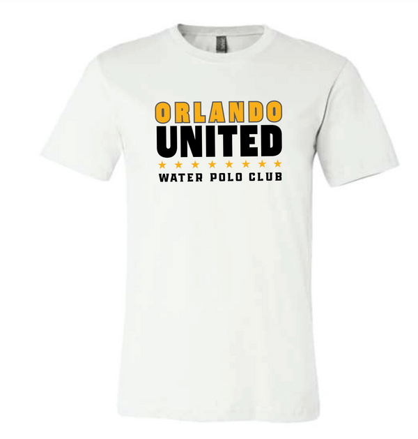 Orlando United 2022 Water Polo Club Unisex White Tee Ryte Sport 0506