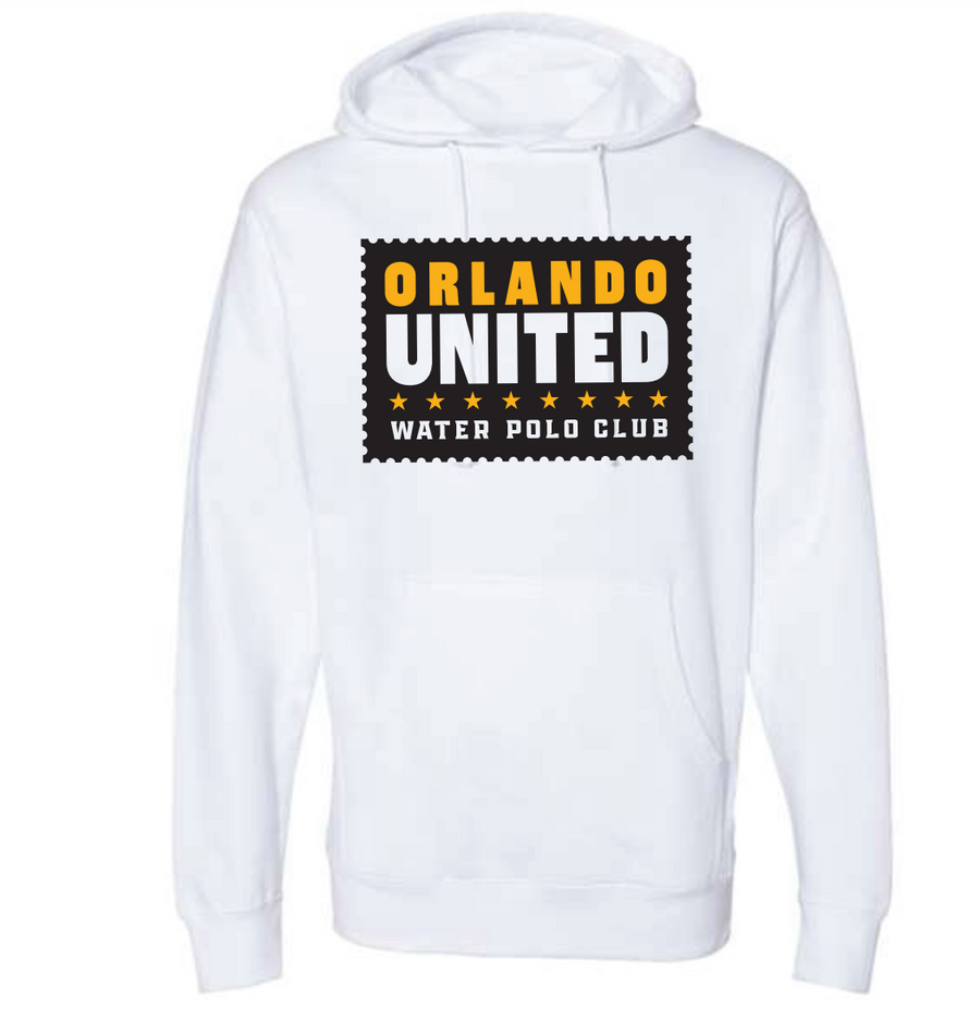 Orlando United 2022 Water Polo Club Unisex White Hooded Sweatshirt