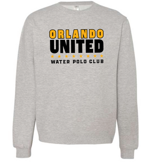 Orlando United 2022 Water Polo Club Unisex Grey Heather Crewneck Sweatshirt S&S