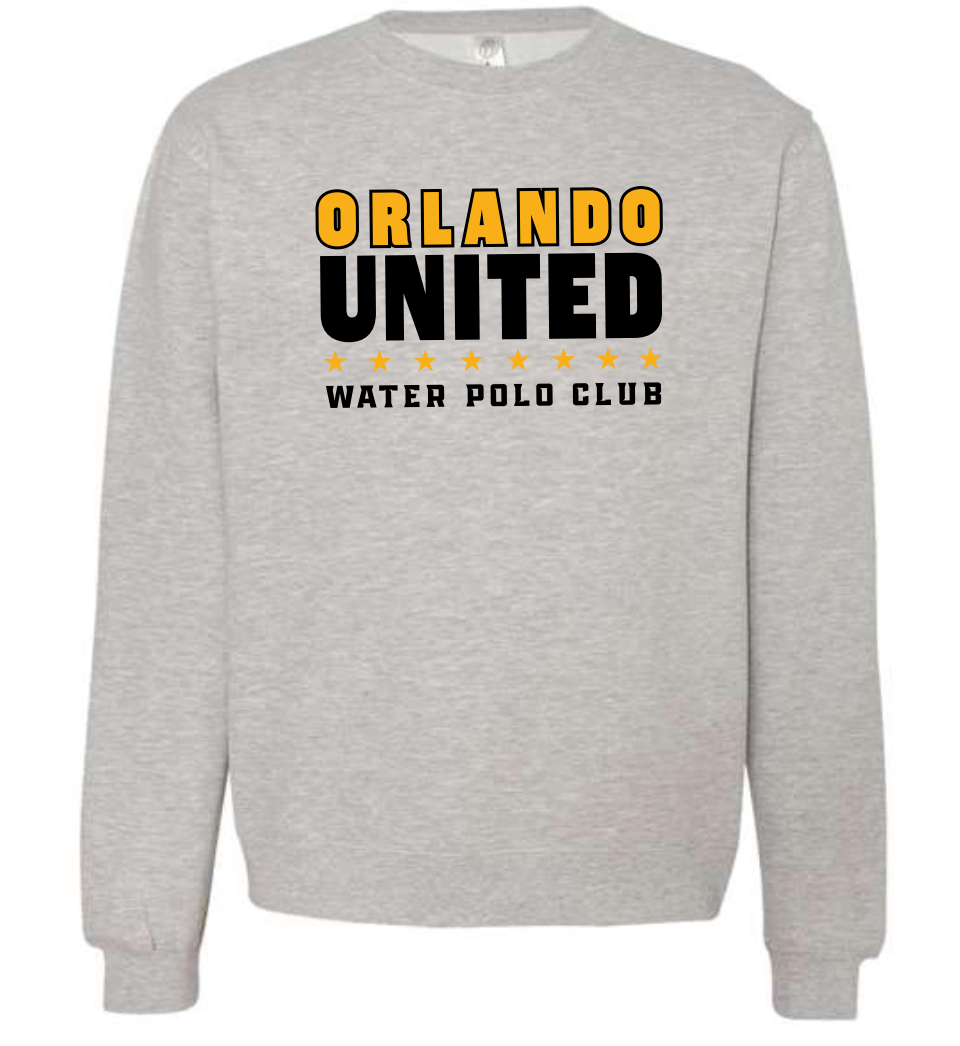 Orlando United 2022 Water Polo Club Unisex Grey Heather Crewneck Sweatshirt