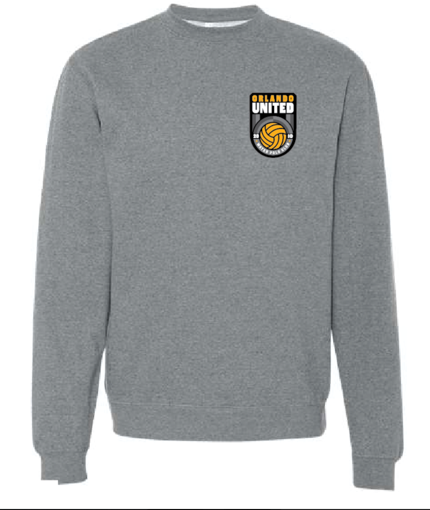 Orlando United 2022 Water Polo Club Unisex Gunmetal Heather Crewneck RYTE Sport