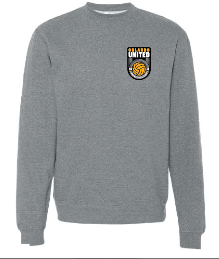 Orlando United 2022 Water Polo Club Unisex Gunmetal Heather Crewneck RYTE Sport