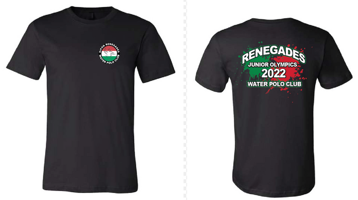 Ripon Renegades 2022 Water Polo Club Unisex T-shirt - Black San Mar
