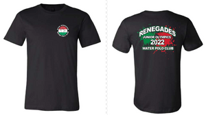 Ripon Renegades 2022 Water Polo Club Unisex T-shirt - Black