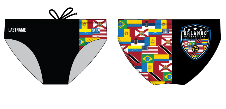 Orlando International Water Polo Club 2019 Custom Men's Water Polo Brief - Personalized RYTE Sport