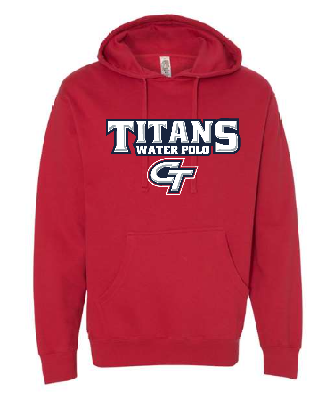 Colony High School Water Polo 2021 Custom Red Pullover Hooded Sweatshirt RYTE Sport