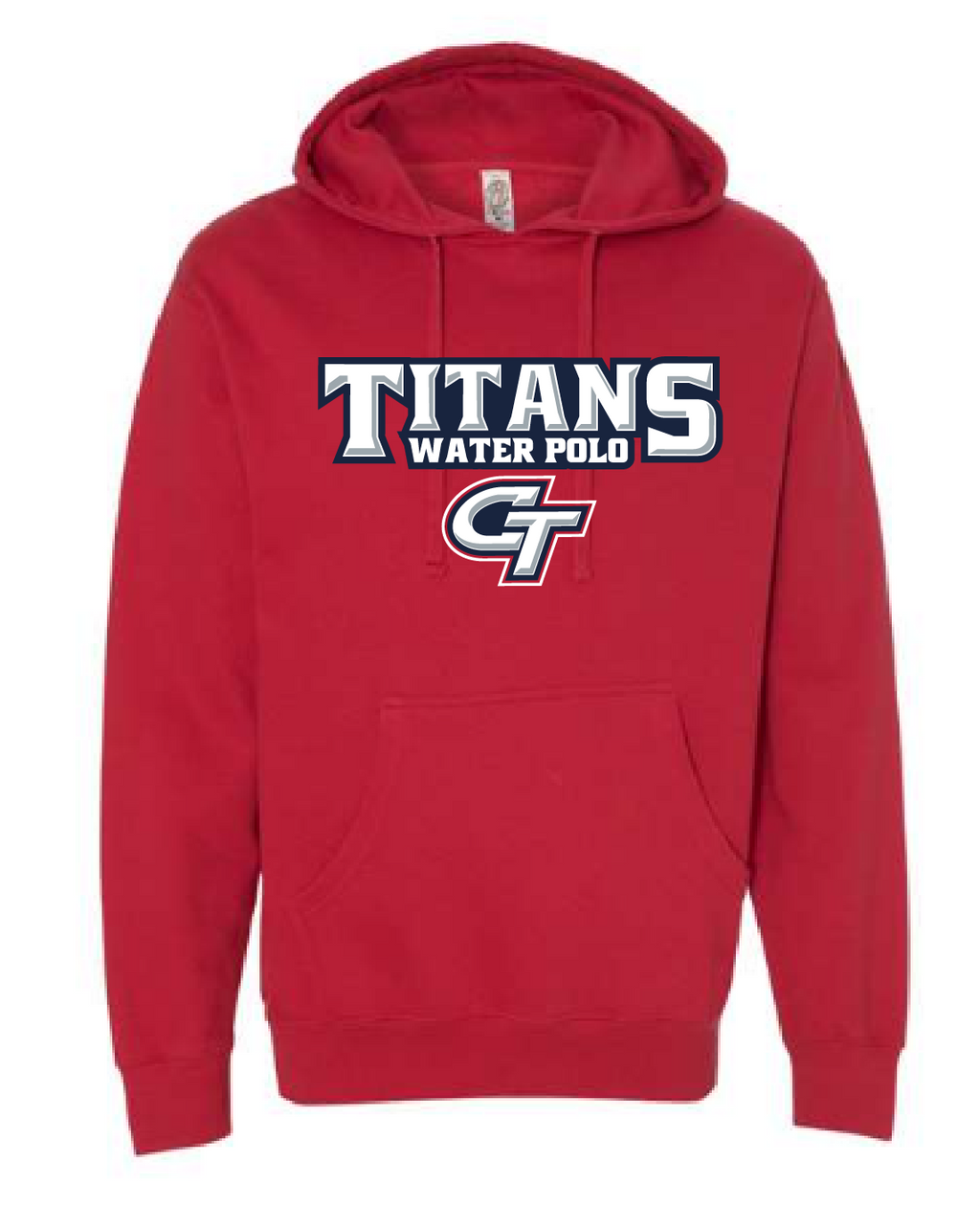 Colony High School Water Polo 2021 Custom Red Pullover Hooded Sweatshirt