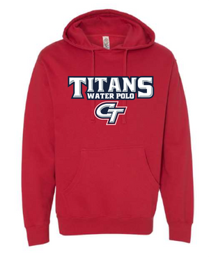 Colony High School Water Polo 2021 Custom Red Pullover Hooded Sweatshirt