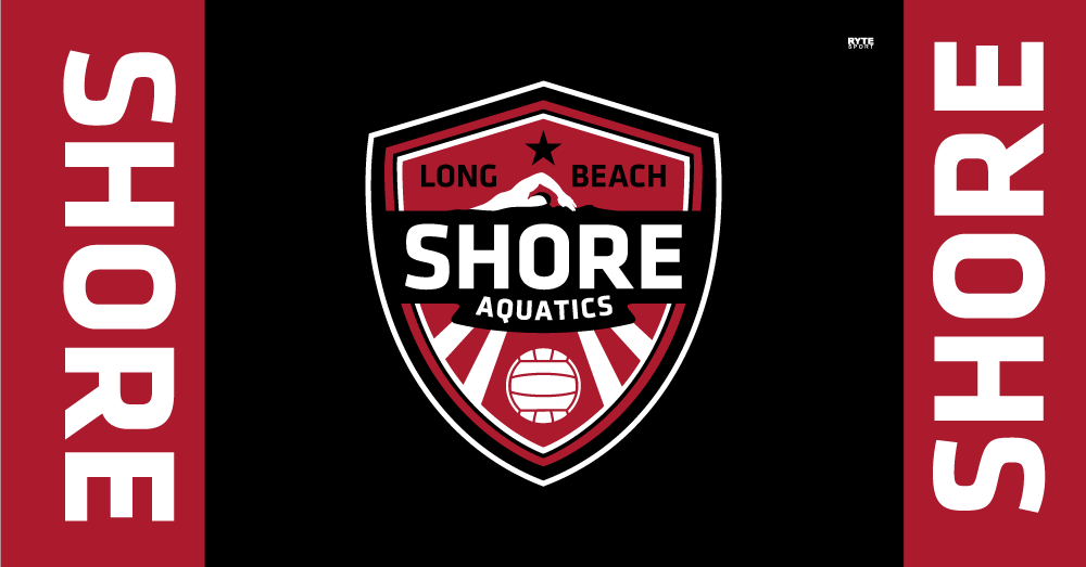 Long Beach Shore Water Polo Club Boy's Custom Towel - Personalized
