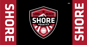 Long Beach Shore Water Polo Club Boy's Custom Towel - Personalized