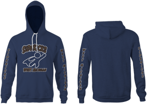 Sidekicks West Mi Custom Vintage Heathered Navy Unisex Adult Hooded Sweatshirt RYTE Sport