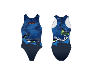 Third Coast Aquatics Blue Custom Women's Water Polo Suit T6