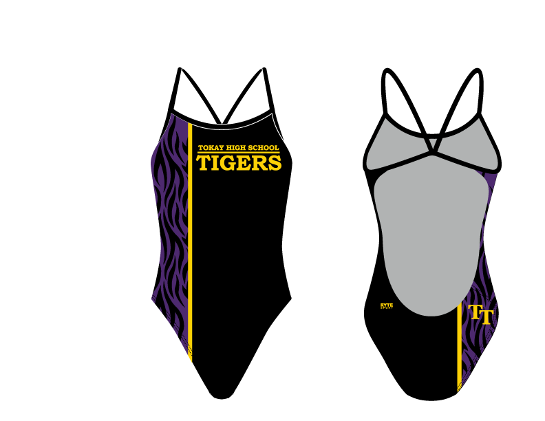 Tokay High School Women’s Open Back Thin Strap Swimsuit 2019