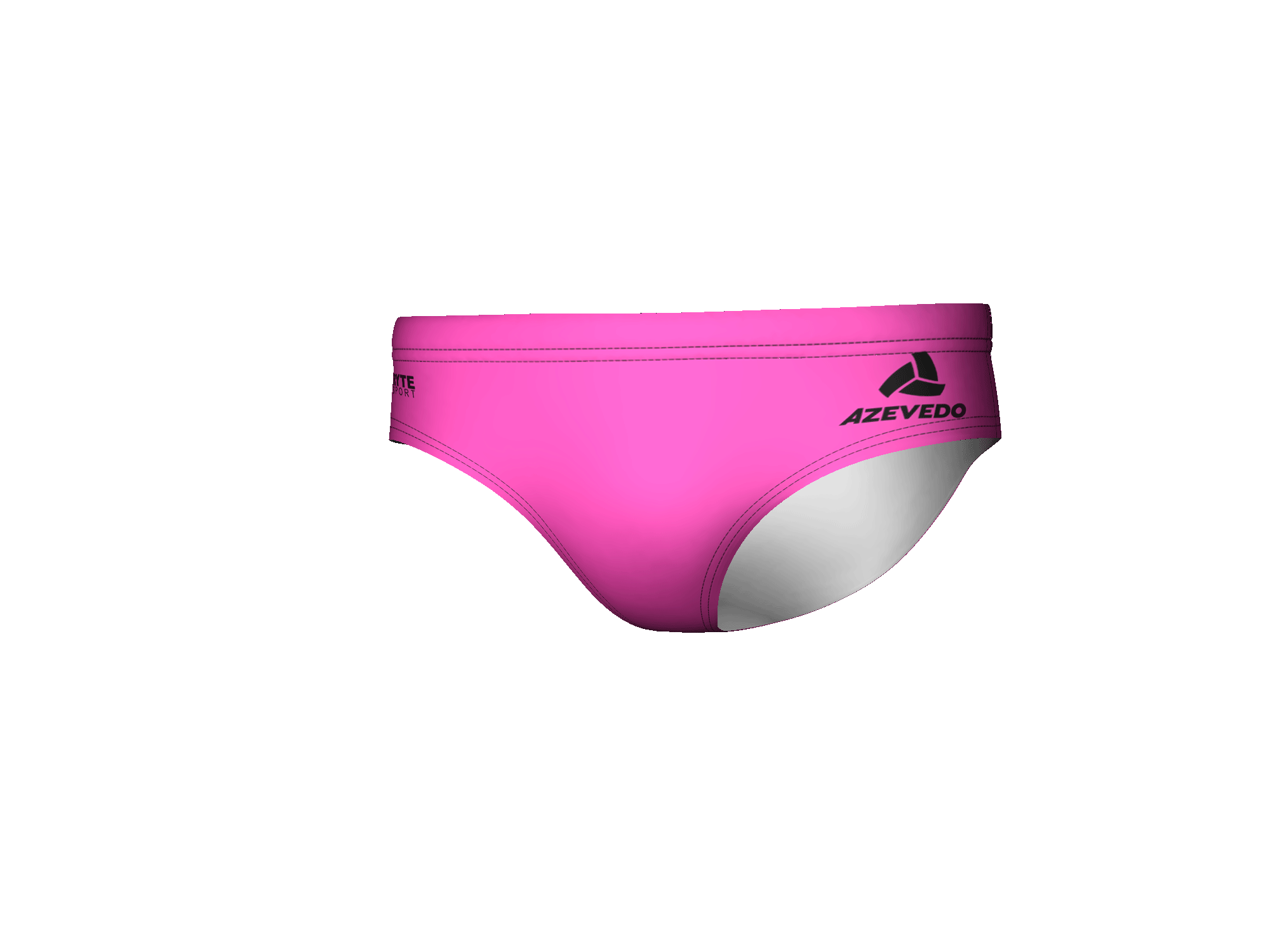 Azevedo Water Polo Men's Water Polo Brief - Pink/Black RYTE Sport