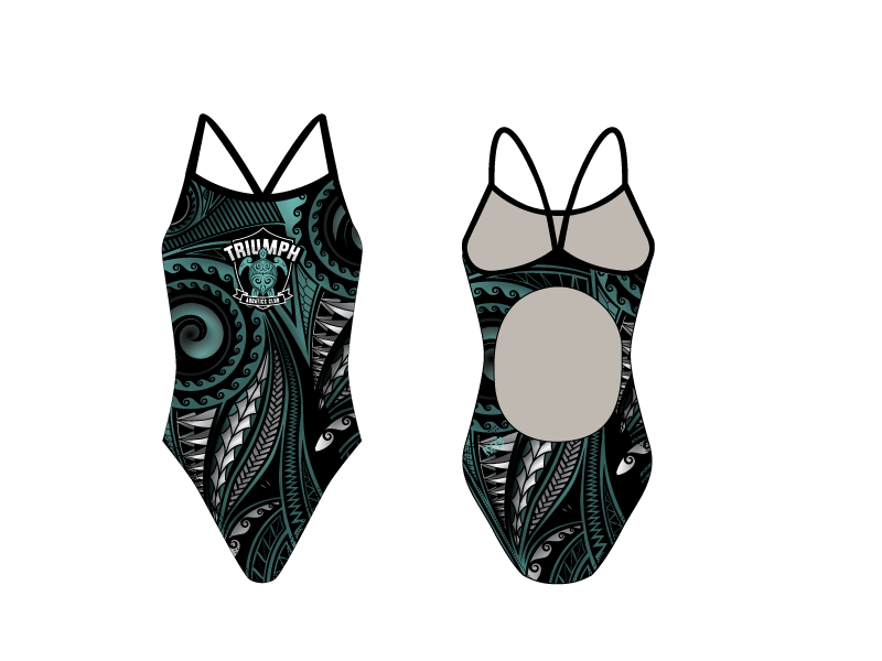Triumph Aquatics Club Custom Women’s Active Back Thin Strap Swimsuit RYTE Sport